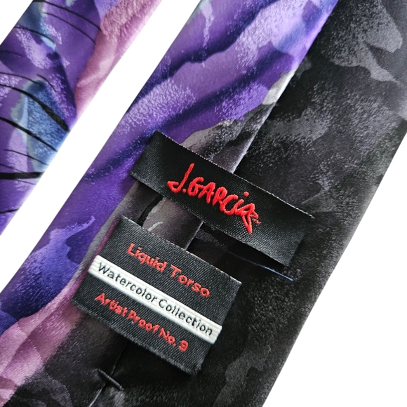 J. Garcia Lot of 3 Men's Ties, Abstract Prints, One NWT - Picture 7 of 7